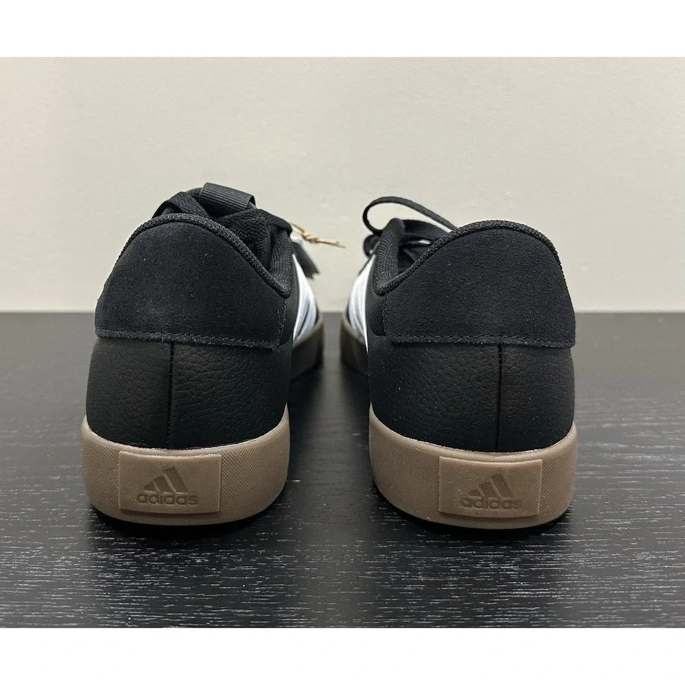 adidas VL Court 3.0 Men's Size 8.5 Black White Gum ID6286 NEW